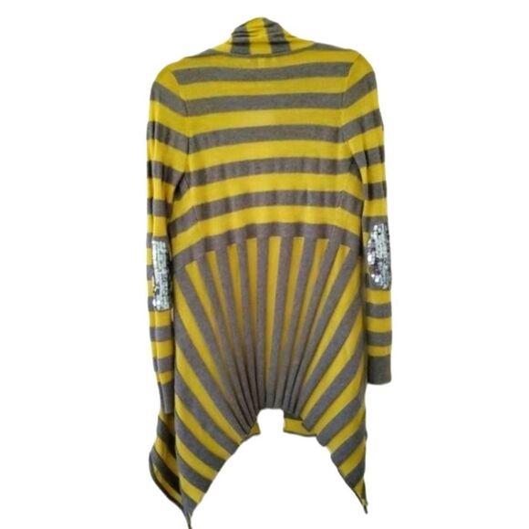 *Camellia Cashmere Sequin Elbow Patch Sweater XS - Picture 1 of 5